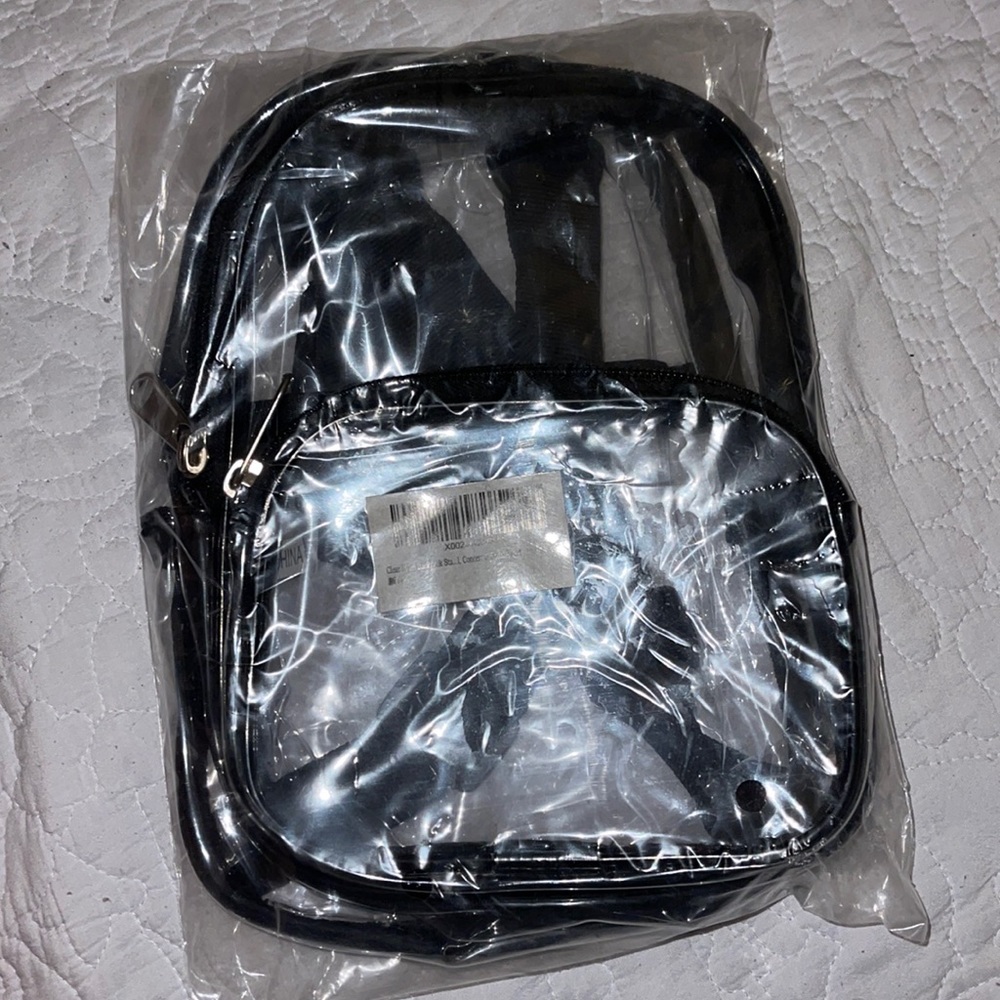Clear Mini Backpack with Size 7.5"x2.8"x9